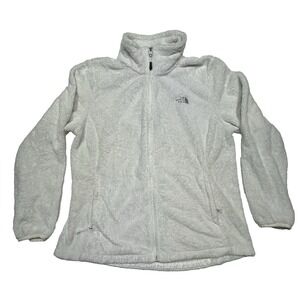 The North Face Fleece Jacket Full Zip Cozy Warm‎ Comfy White
